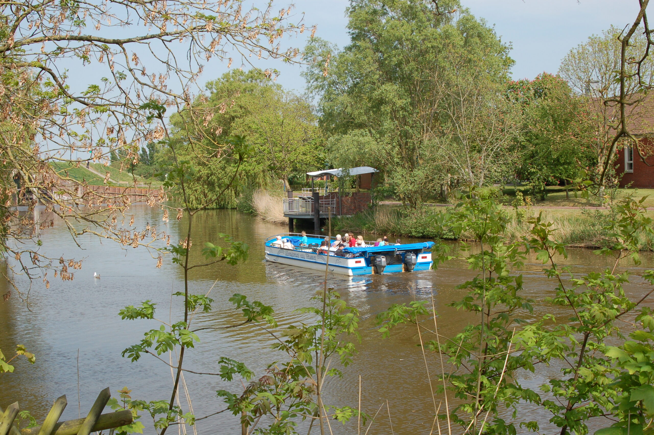 Romantischer Ausflug auf dem Wasser
